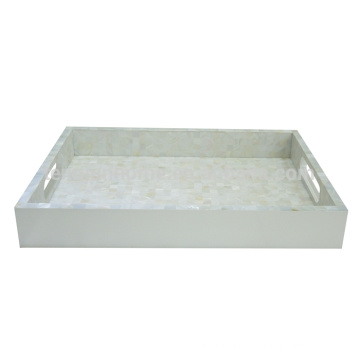 Hotel Supplies White Freshwater Shell Tray